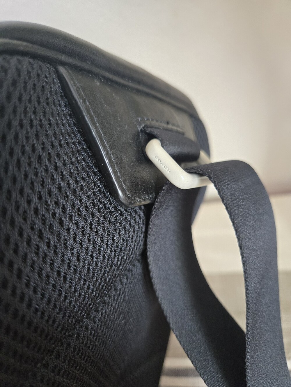 Coach Track Pack In Signature Canvas, Style C6645, Gunmetal/Charcoal Chalk - Picture 15 of 17